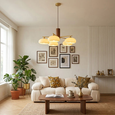 Clairview Elliptical Persimmon Chandelier