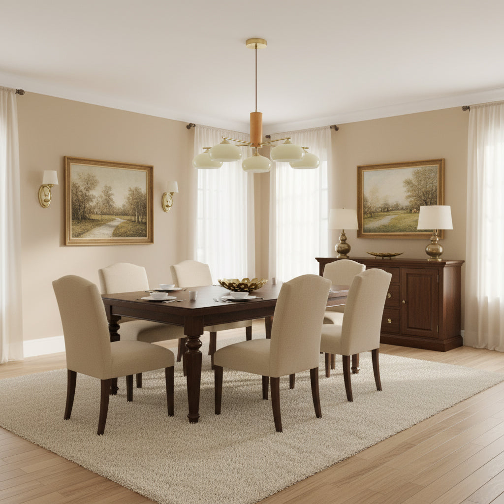 Clairview Elliptical Persimmon Chandelier
