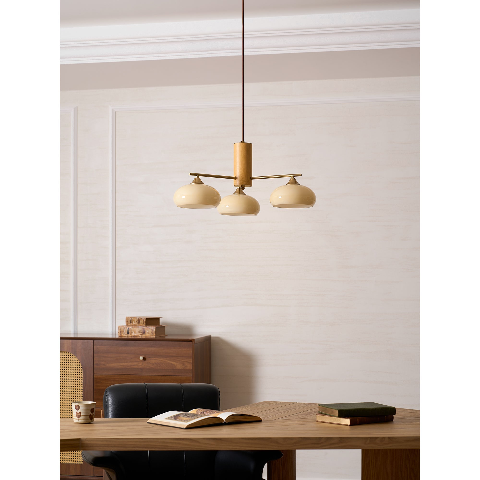 Clairview Elliptical Persimmon Chandelier