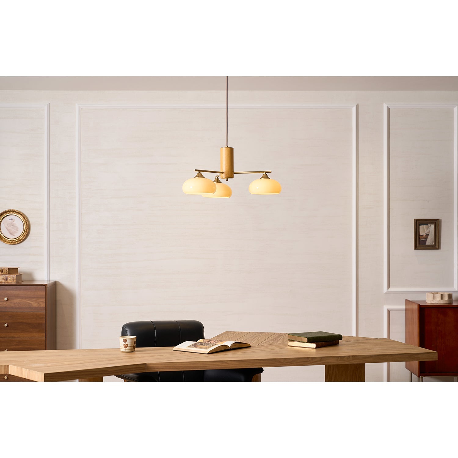Clairview Elliptical Persimmon Chandelier