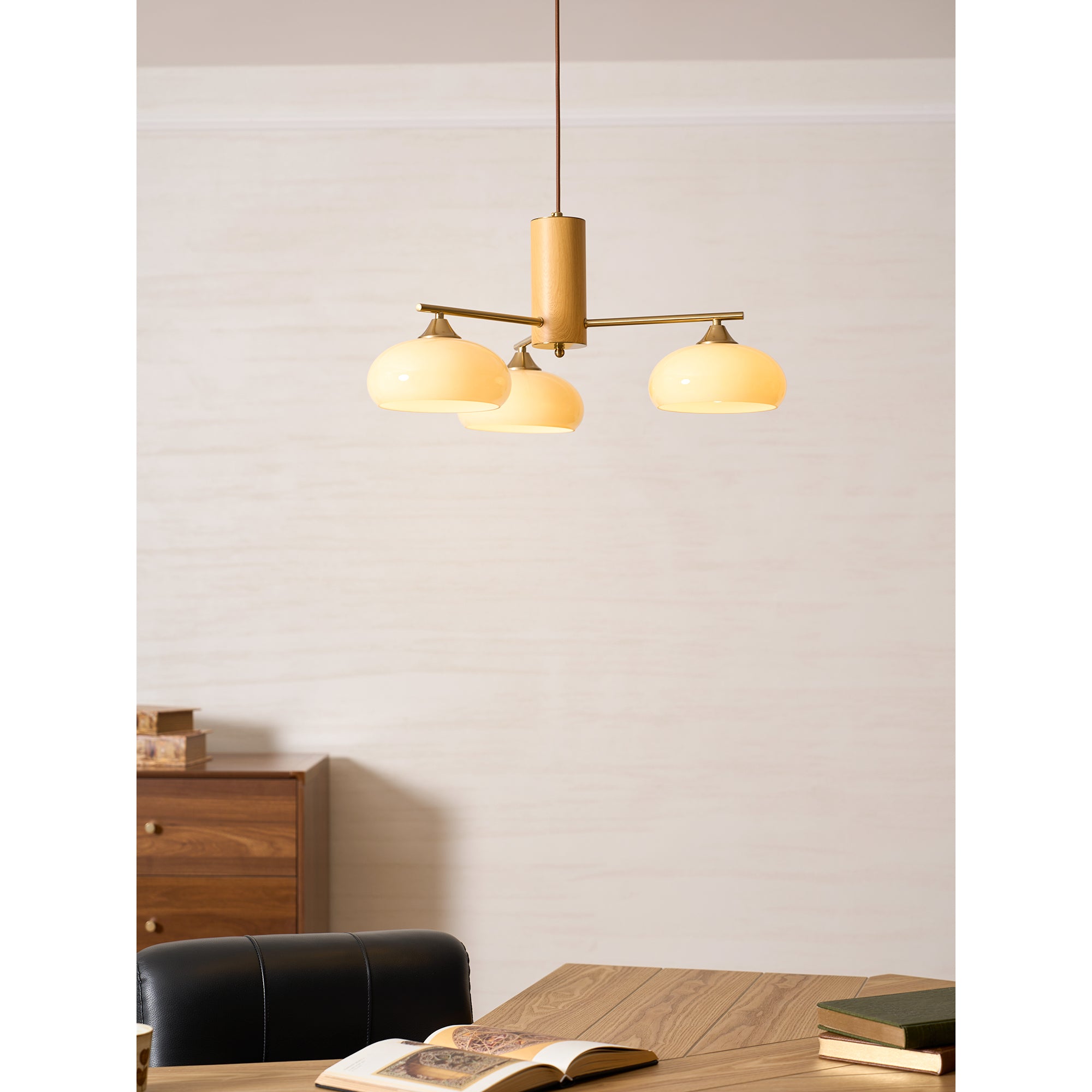 Clairview Elliptical Persimmon Chandelier