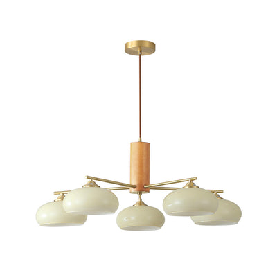 Clairview Elliptical Persimmon Chandelier