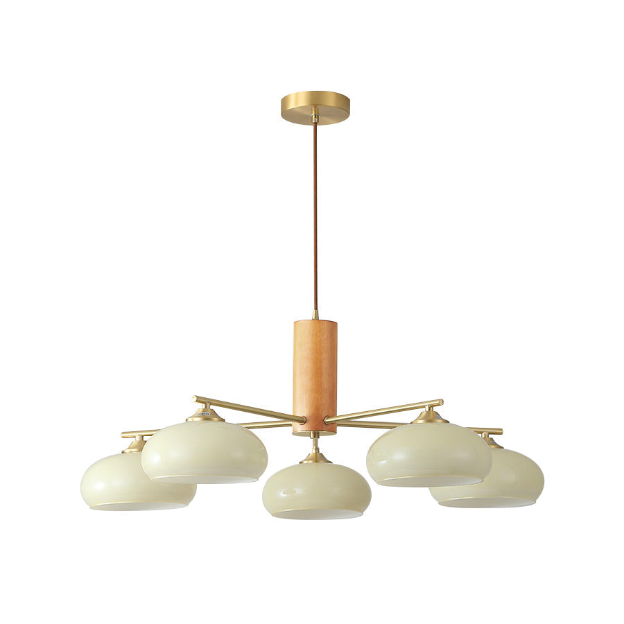 Clairview Elliptical Persimmon Chandelier