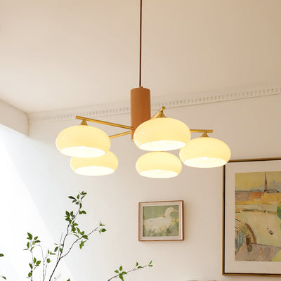 Clairview Elliptical Persimmon Chandelier