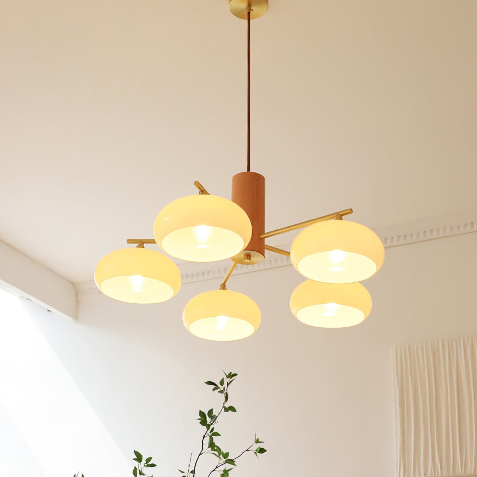 Clairview Elliptical Persimmon Chandelier