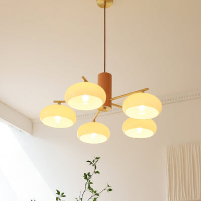 Valentina Glass Persimmon Chandeliers