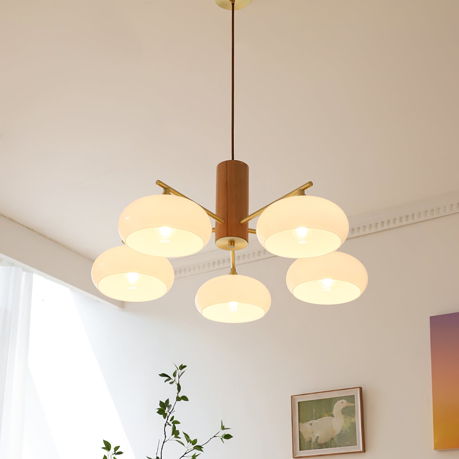 Oakbrook Elliptical Persimmon Chandelier