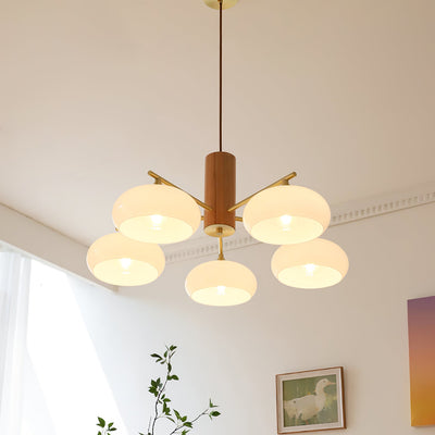 Oakbrook Elliptical Persimmon Chandelier
