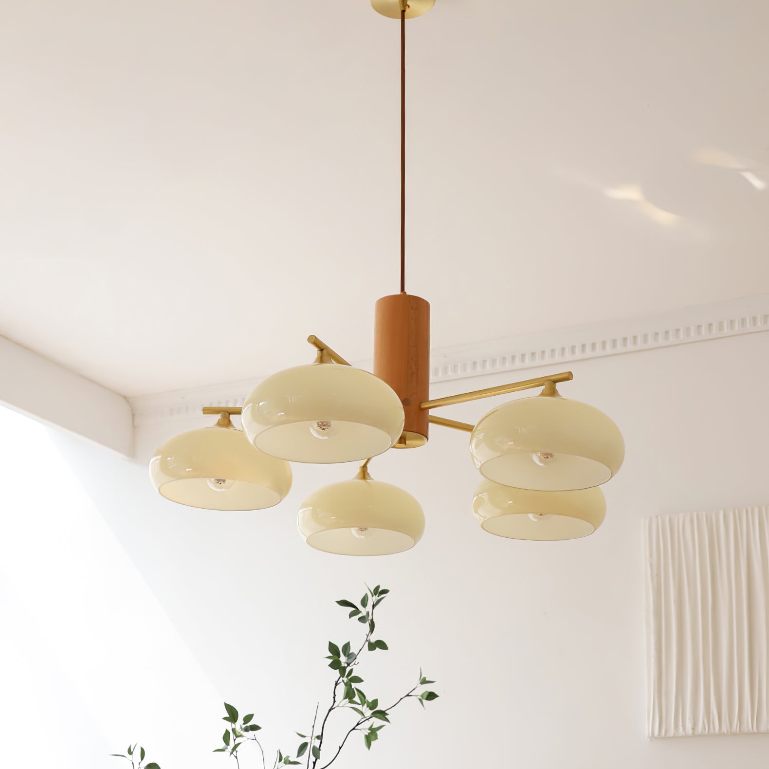 Clairview Elliptical Persimmon Chandelier