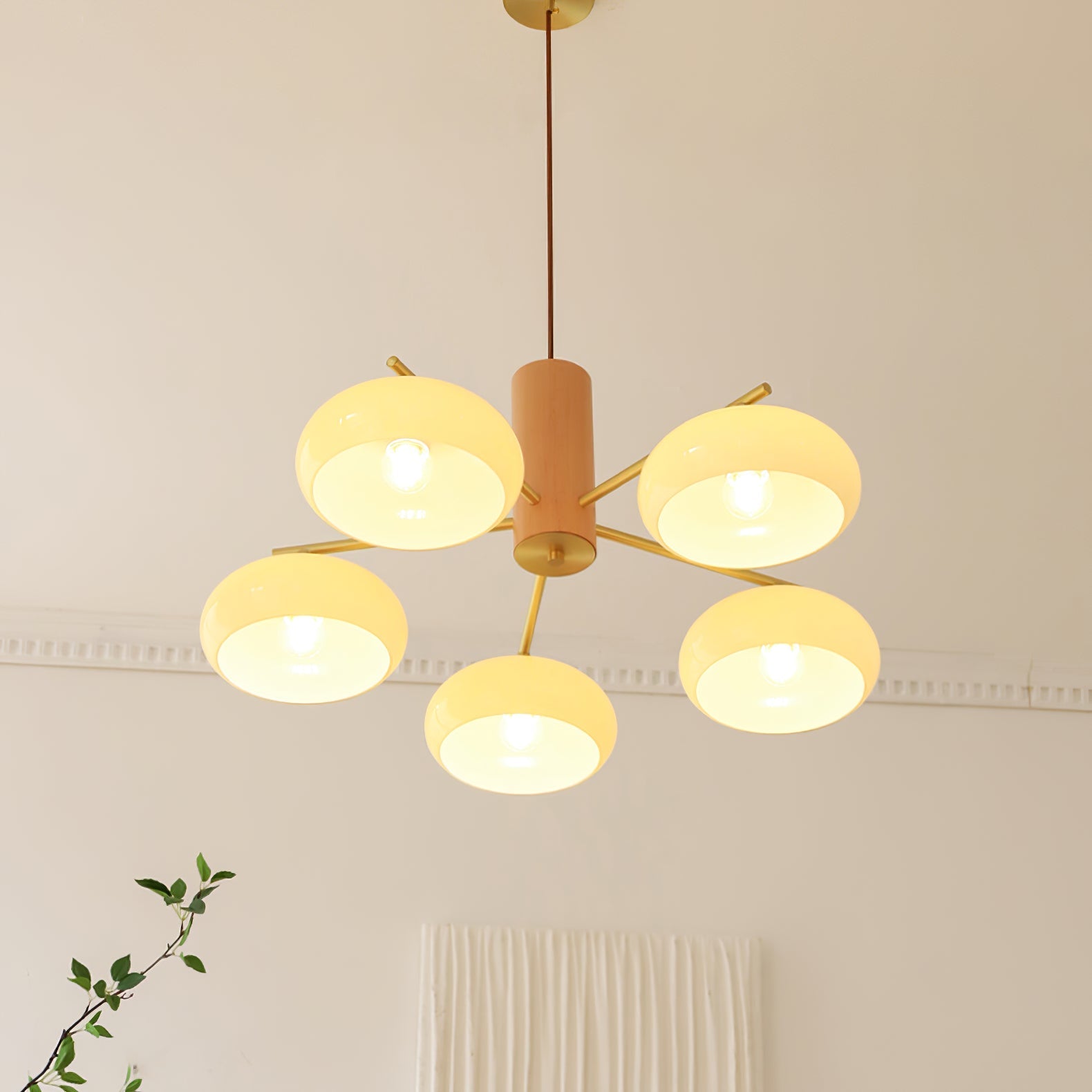 Clairview Elliptical Persimmon Chandelier