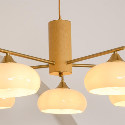 Oakbrook Elliptical Persimmon Chandelier