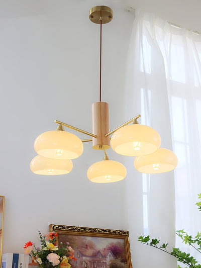 Clairview Elliptical Persimmon Chandelier