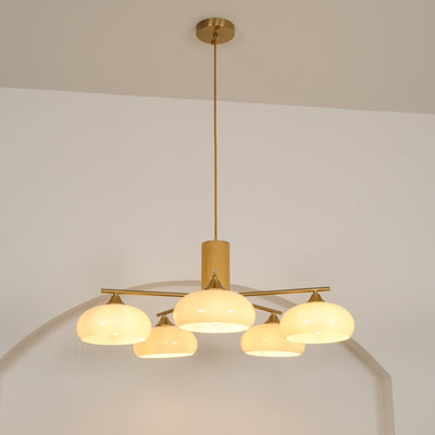 Clairview Elliptical Persimmon Chandelier