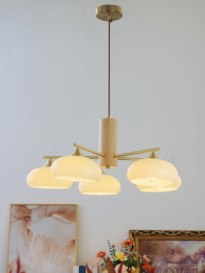 Clairview Elliptical Persimmon Chandelier