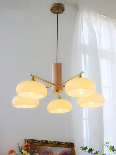 Clairview Elliptical Persimmon Chandelier