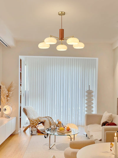 Clairview Elliptical Persimmon Chandelier