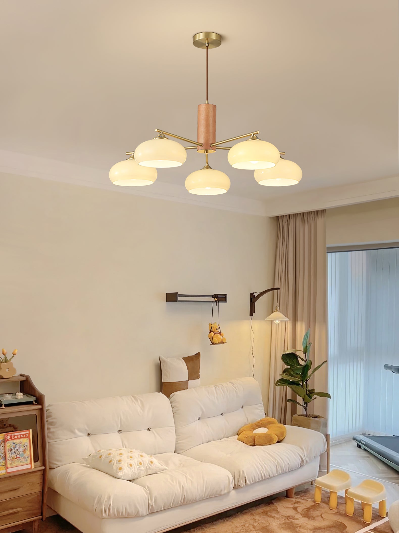 Clairview Elliptical Persimmon Chandelier