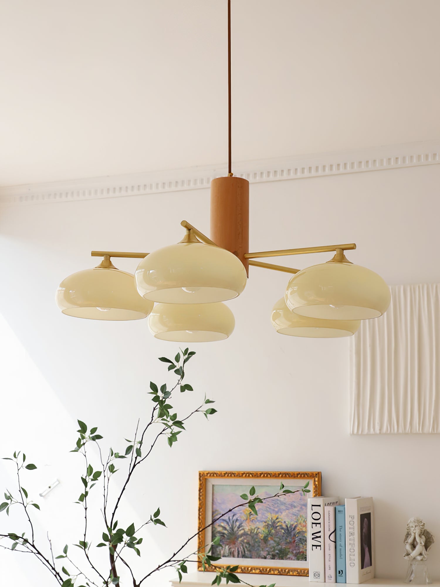 Clairview Elliptical Persimmon Chandelier