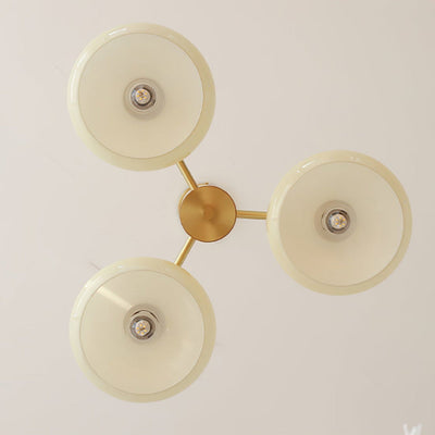 Valentina Glass Persimmon Chandeliers
