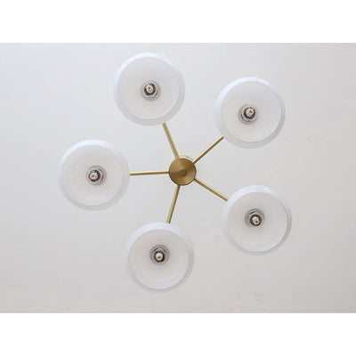 Clairview Elliptical Persimmon Chandelier