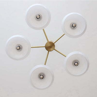 Valentina Glass Persimmon Chandeliers