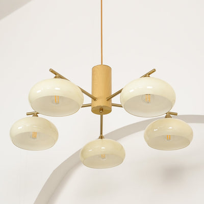 Clairview Elliptical Persimmon Chandelier