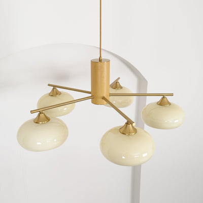 Clairview Elliptical Persimmon Chandelier