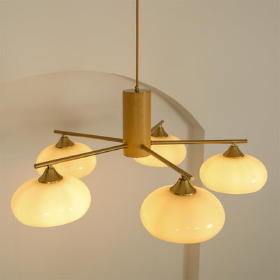 Clairview Elliptical Persimmon Chandelier