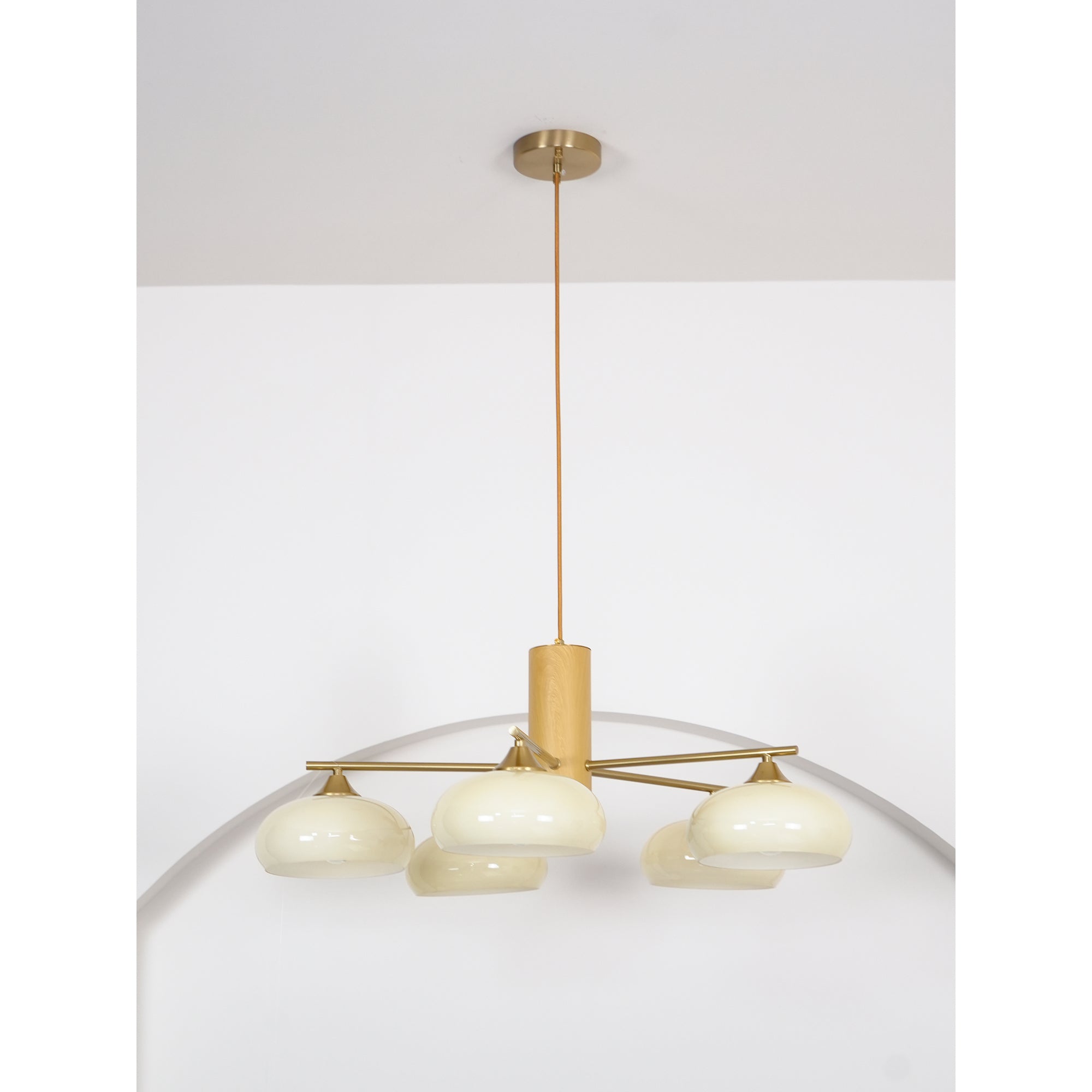 Clairview Elliptical Persimmon Chandelier