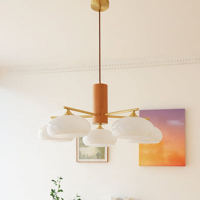 Clairview Elliptical Persimmon Chandelier