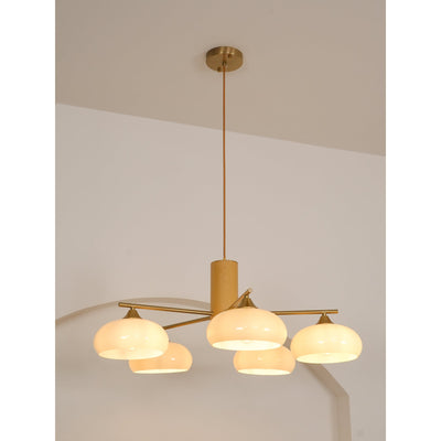 Clairview Elliptical Persimmon Chandelier