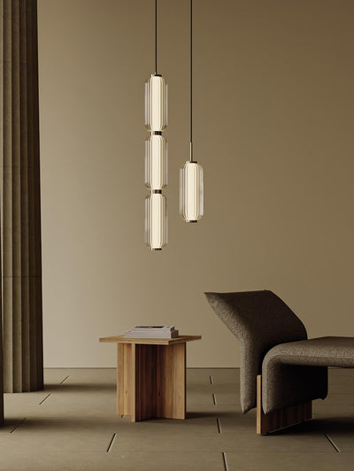 Cylindra Modern Glass Pendant Lamp