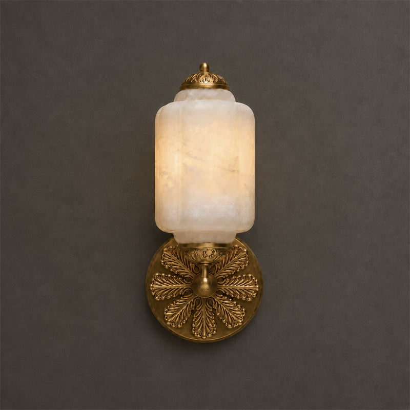 Marstone Scallop Alabaster Indoor Wall Light