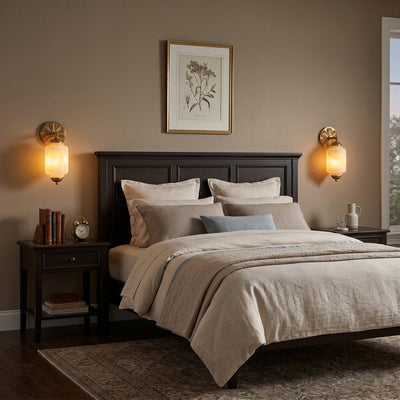 Marstone Scallop Alabaster Indoor Wall Light