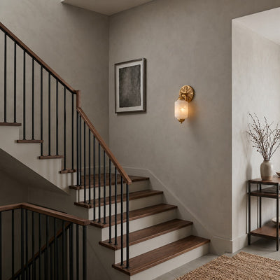 Marstone Scallop Alabaster Indoor Wall Light