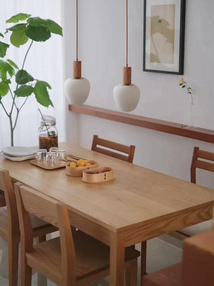 Sorelelle Grooved Opal Pendant Lamp