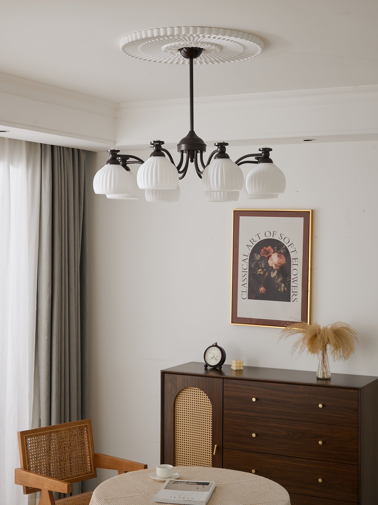 Calaeor Premium Elegance Glass Chandelier