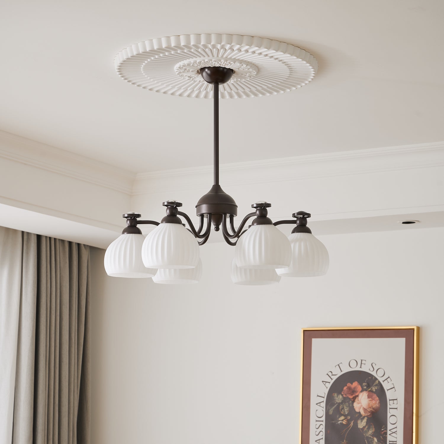 Calaeor Premium Elegance Glass Chandelier