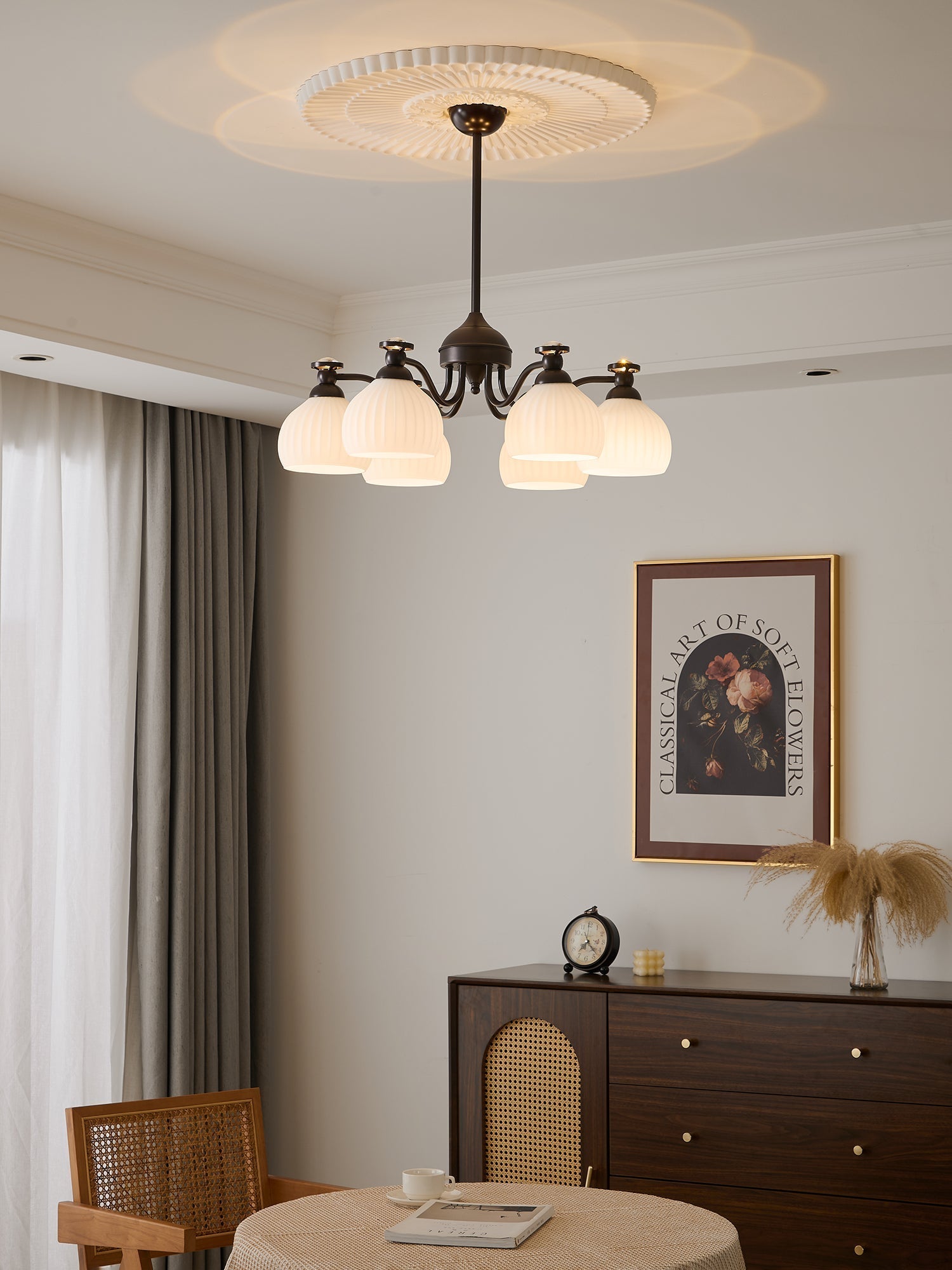 Calaeor Premium Elegance Glass Chandelier