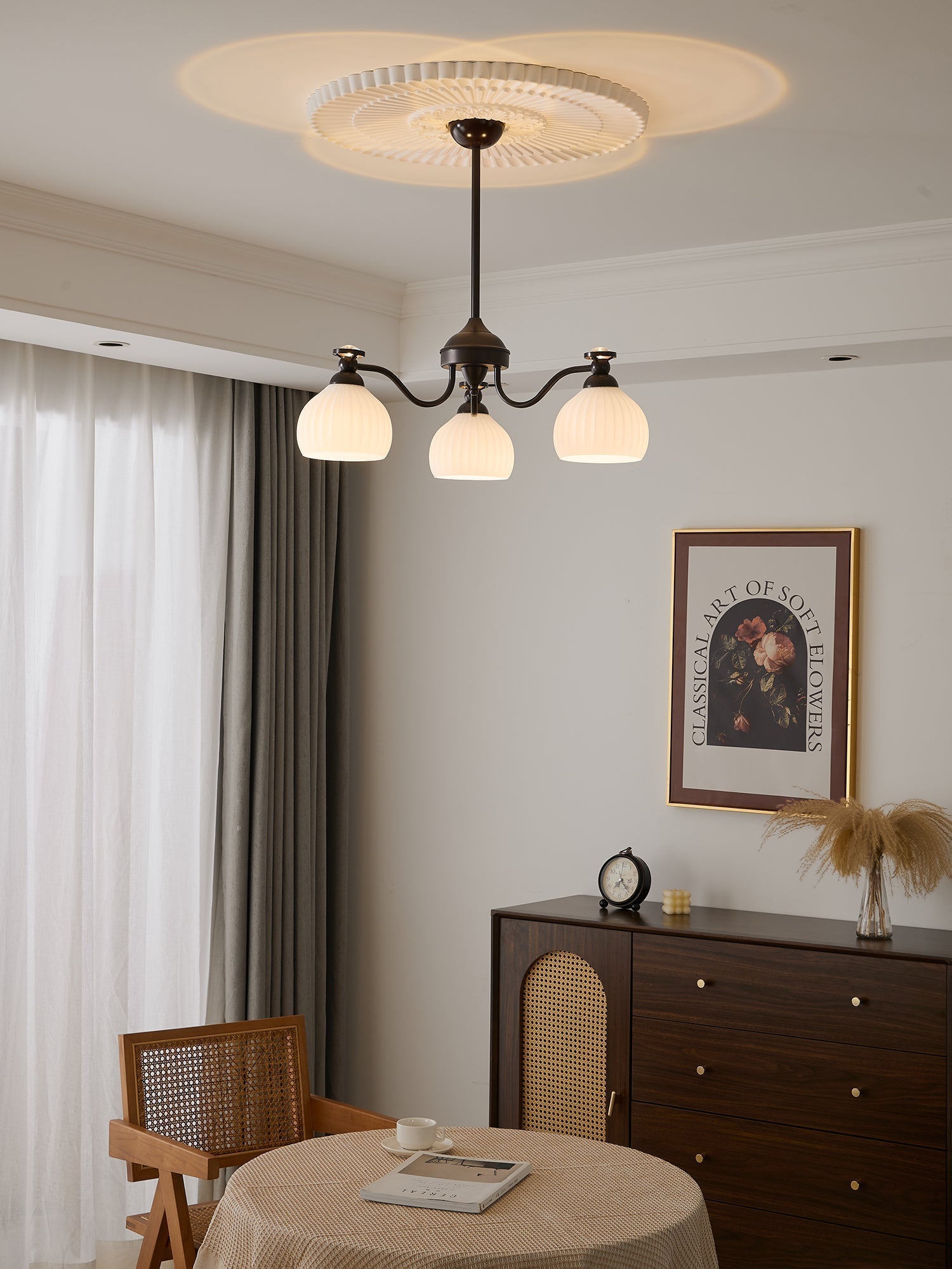 Calaeor Premium Elegance Glass Chandelier