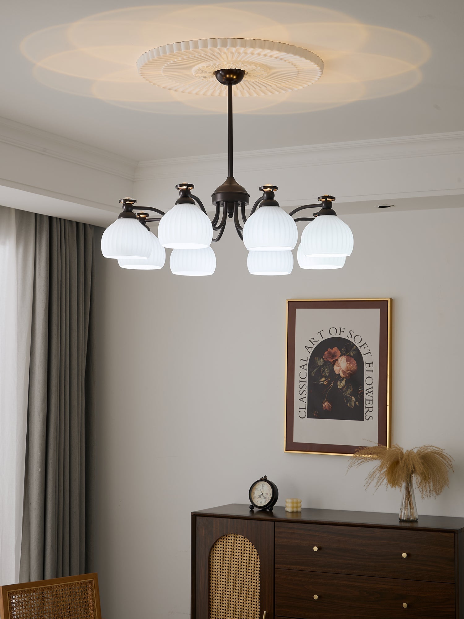 Calaeor Premium Elegance Glass Chandelier