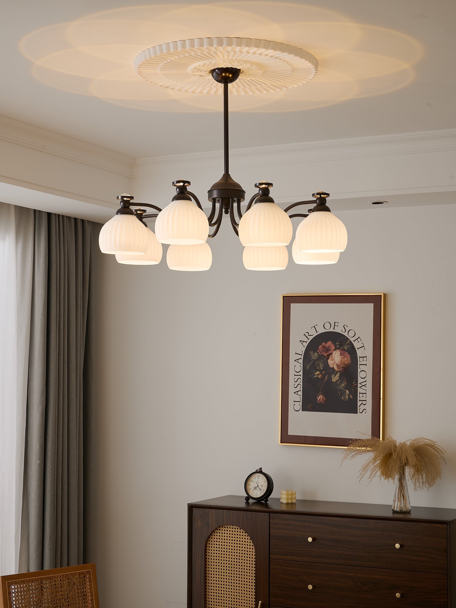 Calaeor Premium Elegance Glass Chandelier