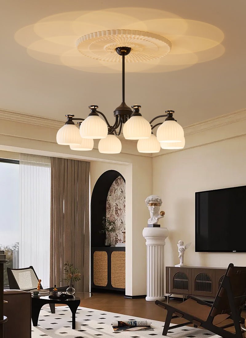 Calaeor Premium Elegance Glass Chandelier