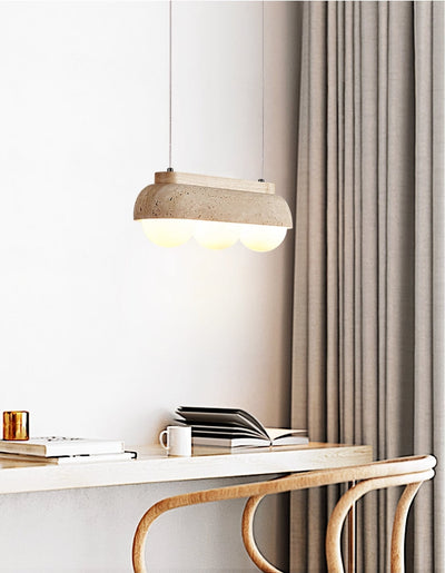 Yeln Travertine Pendant Light