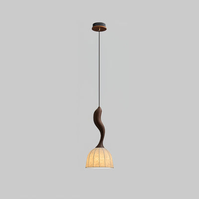 Colire Creativity Twisted Wood Pendant Light