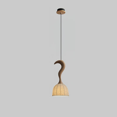 Colire Creativity Twisted Wood Pendant Light