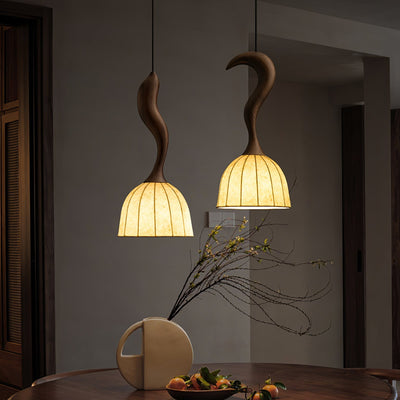 Colire Creativity Twisted Wood Pendant Light