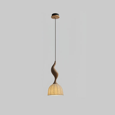 Colire Creativity Twisted Wood Pendant Light