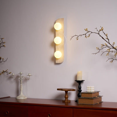 Serearia Minimalist Travertine Plug-In Wall Light