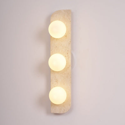 Serearia Minimalist Travertine Plug-In Wall Light